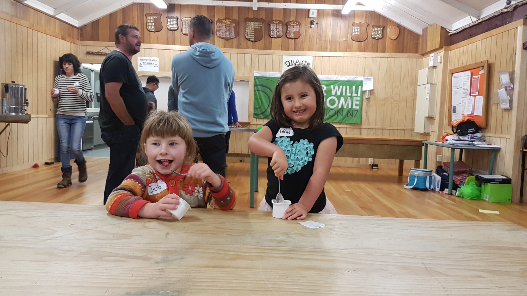 Making new friends, Camp Adair 2018