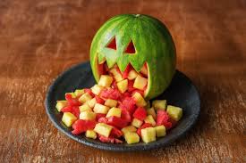 Spooky Watermelon Fruit Cocktail.